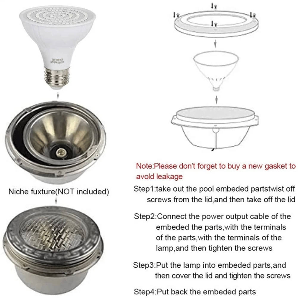 RGB LED Swimming Pool Light E2 - огляд і ціна Xy Spa & Wellness