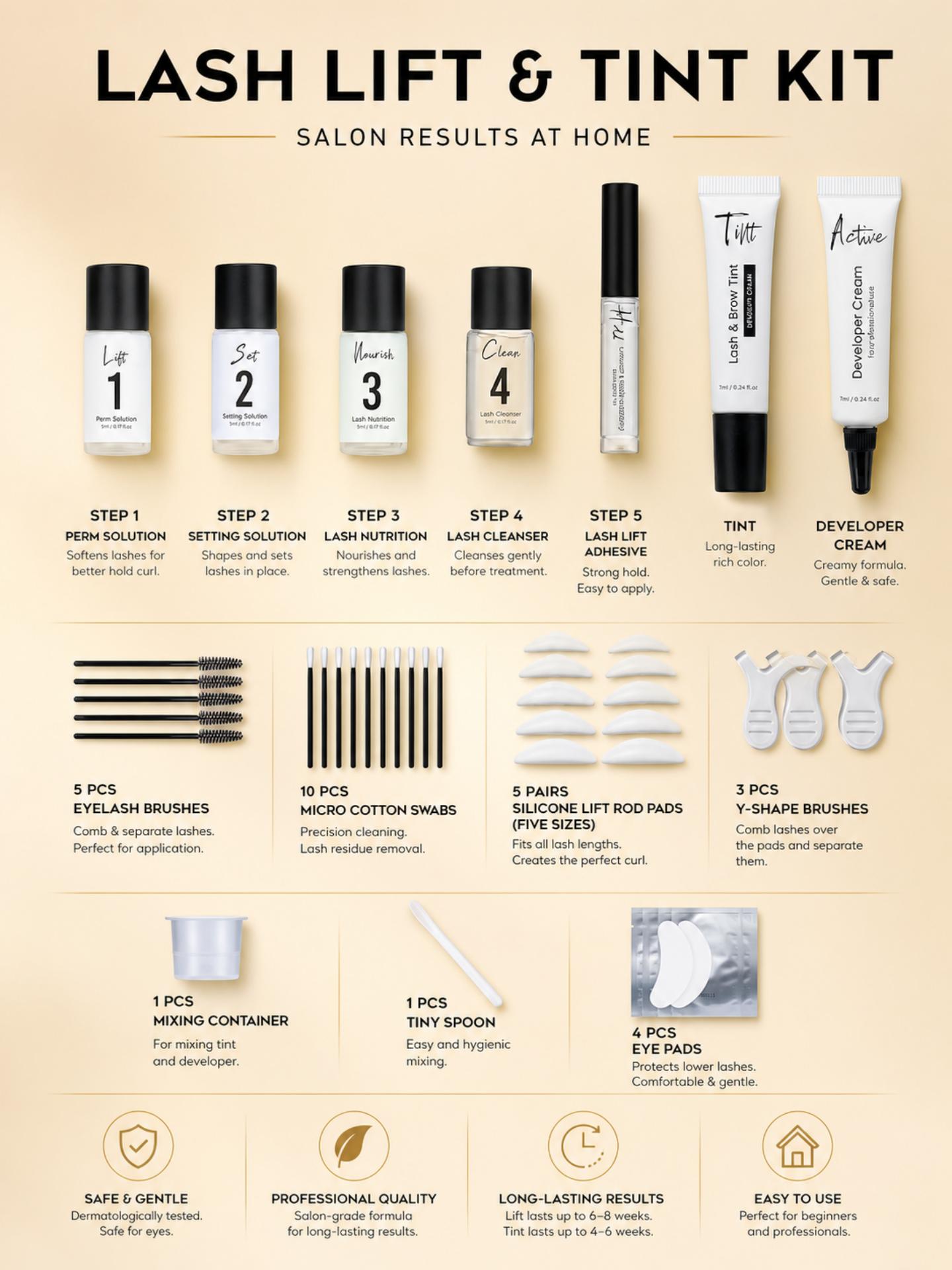 GOLLEE Lash Lift Color Kit Bro - огляд і ціна Brow Lamination Kit