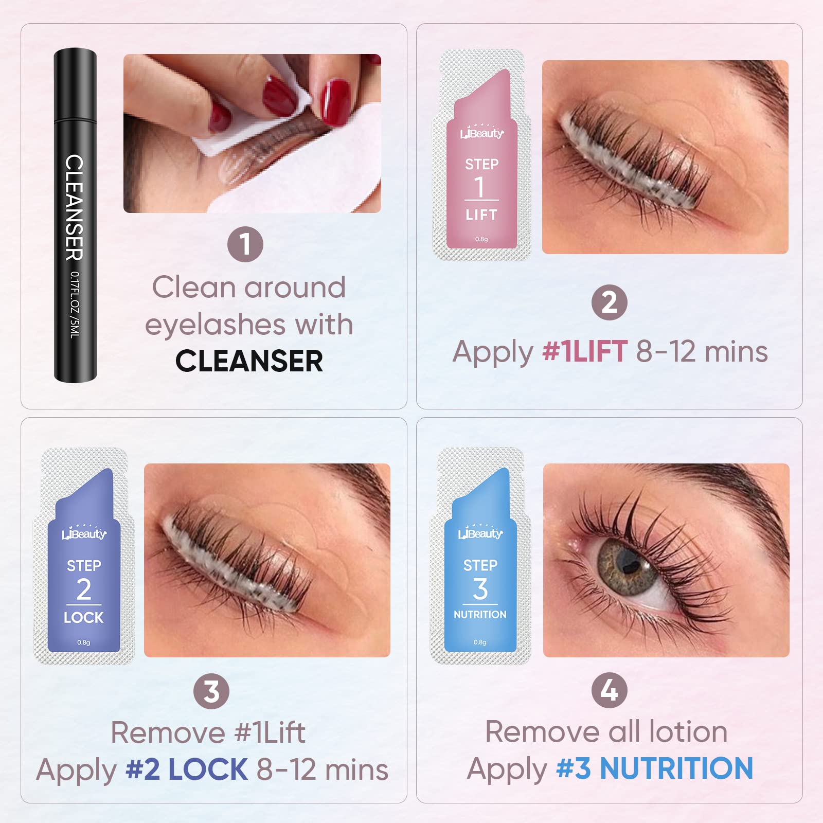 Libeauty 20 Pieces/Lot 10-12 M - огляд і ціна Brow Lamination Kit