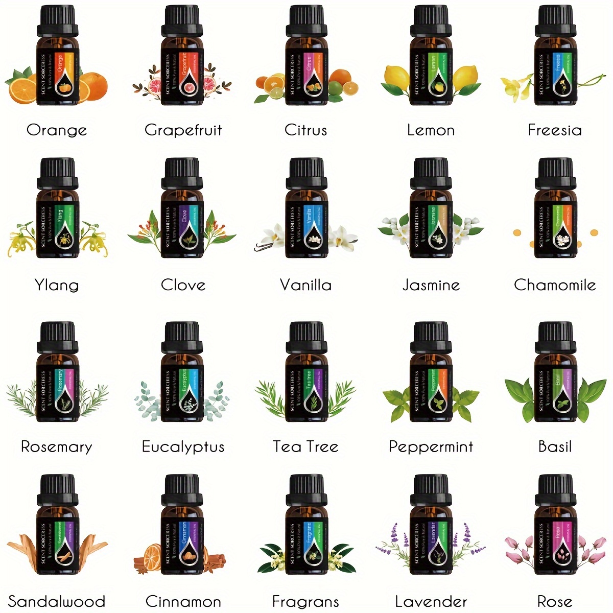 20pcs/set Black Classic Essent - огляд і ціна Spa Wellness Massage